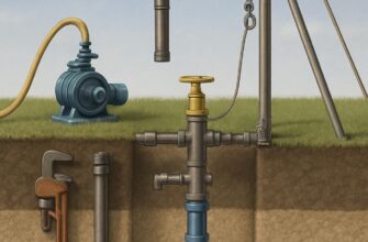 Схема оборудования скважины при промывке