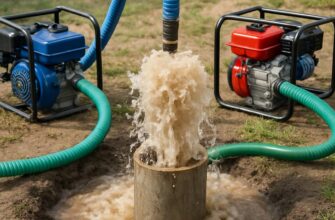 Промывка скважины с использованием двух насосов