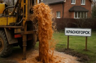 Промывка скважины в Красногорске