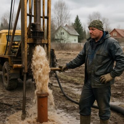 Промывка скважины в Чехове