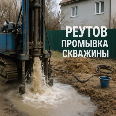 Промывка скважины в Реутове