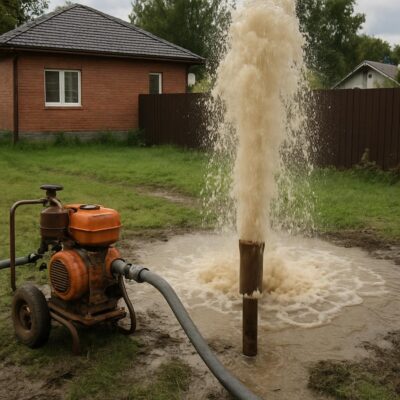 Промывка скважины в Видном